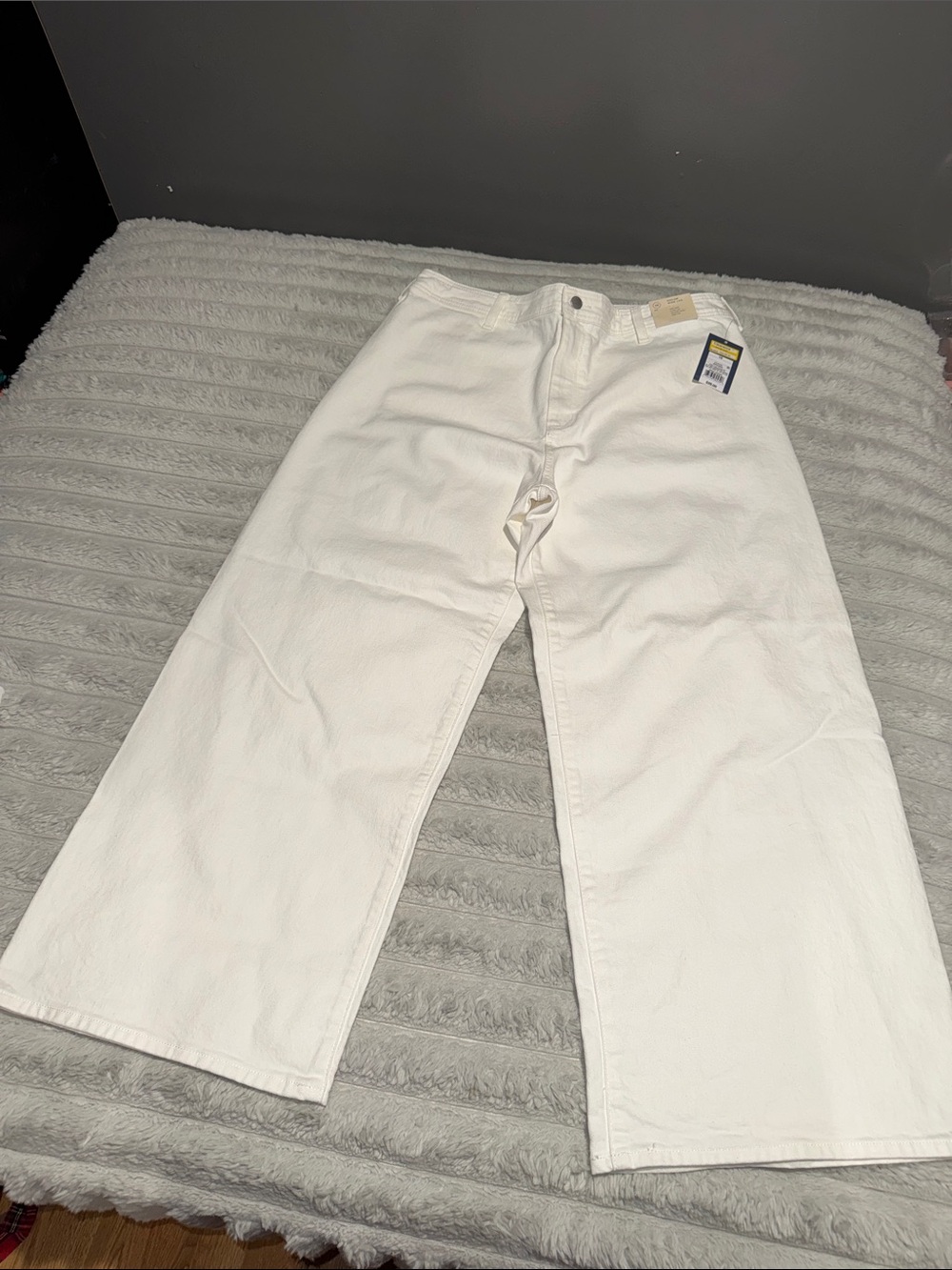 Universal Thread White Wide-Leg High-Rise Jeans - Relaxed Fit